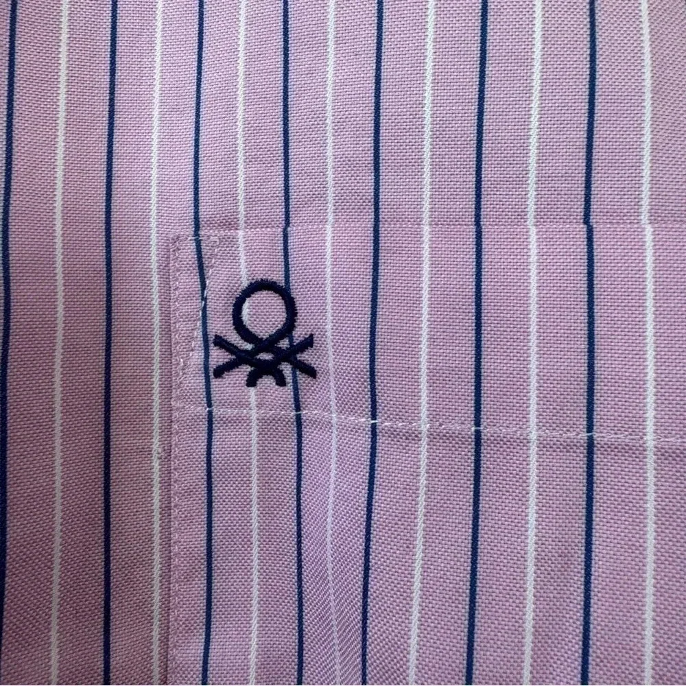 Stile Benneton Mens button up shirt size Small